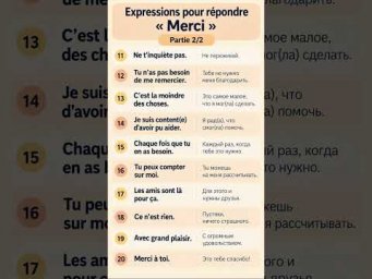 Отвечаем на СПАСИБО #французскийонлайн #учитьфранцузский #французскийснуля #урокифранцузского