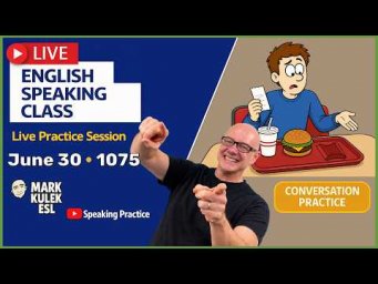 English Class with Mark Kulek ESL (Live Stream Class - 1075)