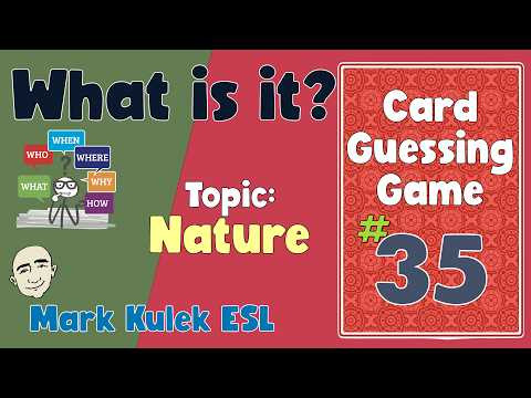 What is it? (nature) | Fluency Practice - Mark Kulek ESL
