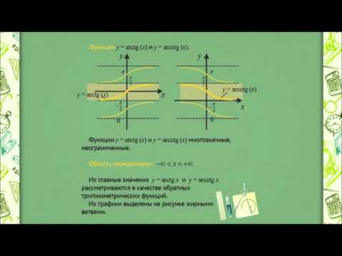 0810 Обратные тригонометрические функции
