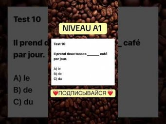 Test 10 NIVEAU A 1 #французскийснуля #французскийонлайн #французскийпополочкам #учитьфранцузский