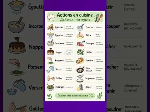 Actions en cuisine #французский #учитьфранцузский #французскийпополочкам #французскийязык Actions en cuisine #французский #учитьфранцузский #французскийпополочкам #французскийязык