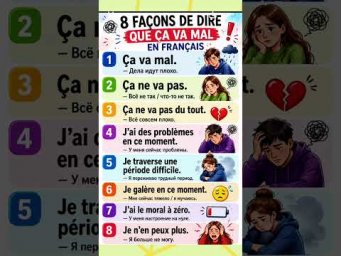 Comment dire que &ccedil;a va mal #французский #французскийснуля #французскийонлайн #французскийпополочкам