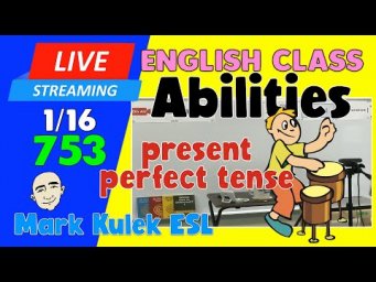The Present Perfect Tense | Live Stream English Class #753 with Mark Kulek ESL
