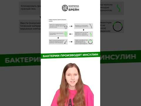 БАКТЕРИИ ПРОИЗВОДЯТ ИНСУЛИН тгк: Марина Брейн #егэ2027 #егэбиология БАКТЕРИИ ПРОИЗВОДЯТ ИНСУЛИН тгк: Марина Брейн #егэ2027 #егэбиология