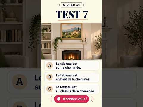 Test 7 NIVEAU A1 #французскийпополочкам #урокифранцузького #французскийонлайн #французськамова