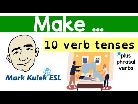 The Verb - 'Make' | 10 verb tenses and phrasal verbs | Mark Kulek - ESL