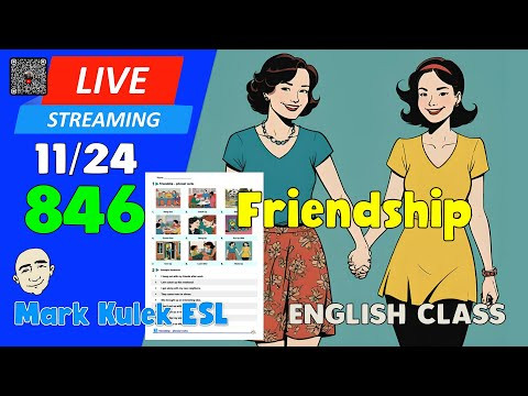 Friendship - phrasal verbs | Live Stream English Class #846 with Mark Kulek ESL Friendship - phrasal verbs | Live Stream English Class #846 with Mark Kulek ESL