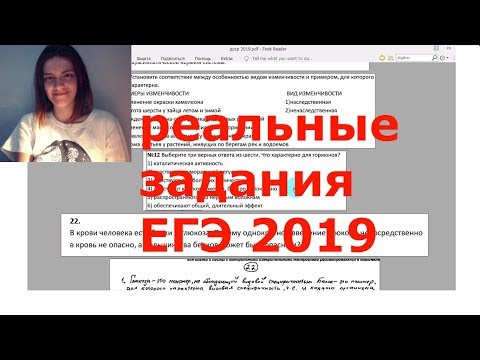 Разбор 35 реальных заданий с ЕГЭ по био 2019