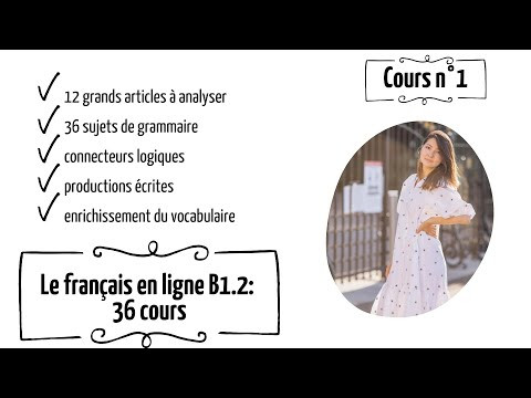 Cours en ligne B1.2