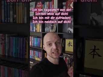 Я доволен тобой, горжусь тобой, восхищён тобой - как сказать на немецком? Разговорный немецкий.