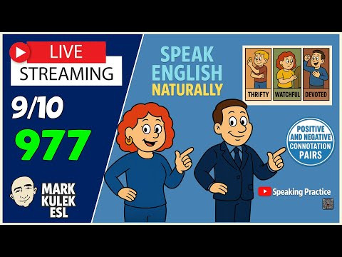 Learn English &rarr; Live Stream English Class with Mark Kulek ESL