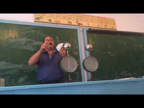 Фрагмент урока по теме "Электростатика" 9 кл.