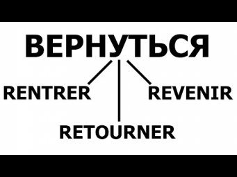 Rentrer, revenir, retourner - В чём разница?