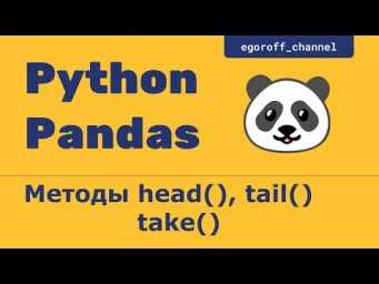 Методы head(),  tail() и  take() класса Series. Анализ данных Python Pandas
