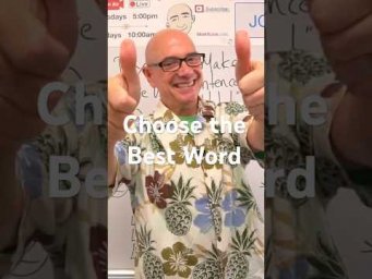 Quiz &rarr; Choose the Best Word (a letter) | #MarkKulekESL #Vocabulary