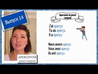 Спряжение в pass&eacute; compos&eacute; №14: apercevoir