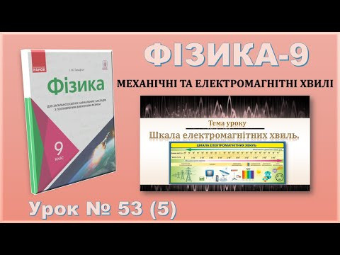 ФІЗИКА-9 | Урок 53 (5) | Шкала електромагнітних хвиль.