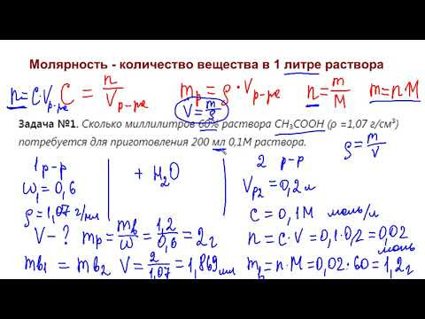 Задача 26 с молярностью. ЕГЭ химия