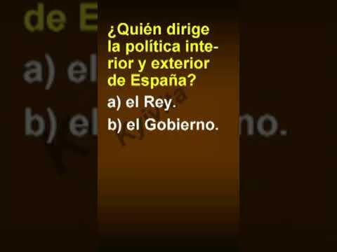 ¿Quién dirige la política interior y exterior de España? ¿Quién dirige la política interior y exterior de España?