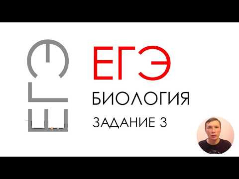 ЕГЭ биология 2020 задание 3 Рохлов