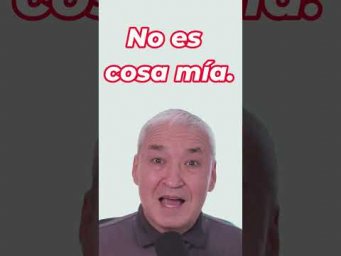Испанский язык. Устойчивые выражения. No es cosa m&iacute;a. #Shorts#испанскийязык