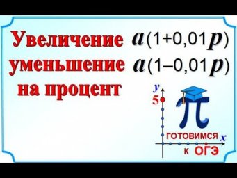 ЕГЭ задание 11 Увеличение на процент