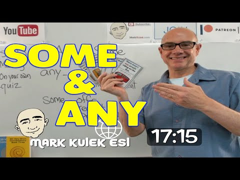 Some & Any - shadowing English sentences | Learn English - Mark Kulek ESL