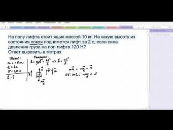 Вес тела. Решение задачи. 9 класс