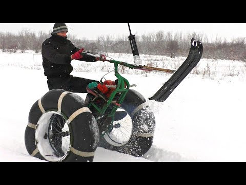 ✅Гонки самодельных снегоходов