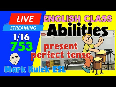 The Present Perfect Tense | Live Stream English Class #753 with Mark Kulek ESL