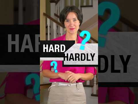 Hard и hardly:  одно и то же или разные значения? Как правильно употреблять? Английский с нуля легко