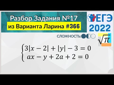 Разбор Задачи №17 из Варианта Ларина №366 Разбор Задачи №17 из Варианта Ларина №366