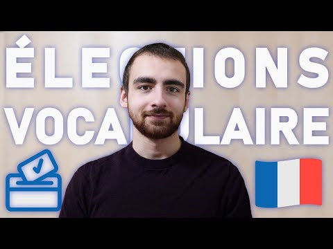 Les &eacute;lections - vocabulaire