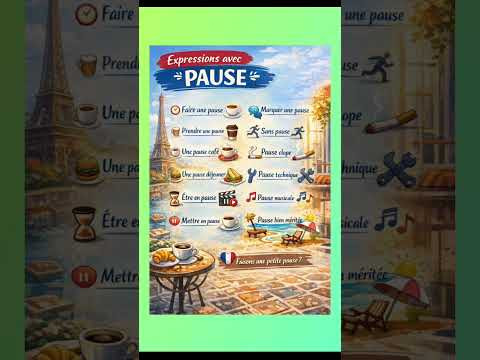 Expressions avec PAUSE #французскийснуля #французскийонлайн #французскийпополочкам #урокифранцузько