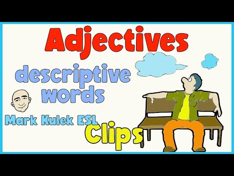 Adjectives - describing people & things | English Class (clips) - Mark Kulek ESL