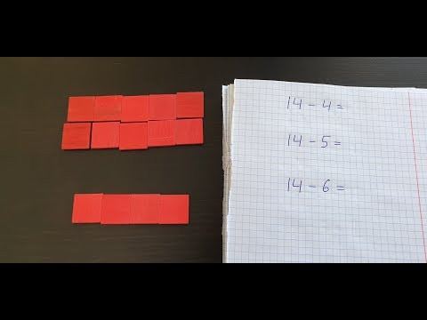 Вычитание чисел через разложение, часть 11. Математика 1 класс.