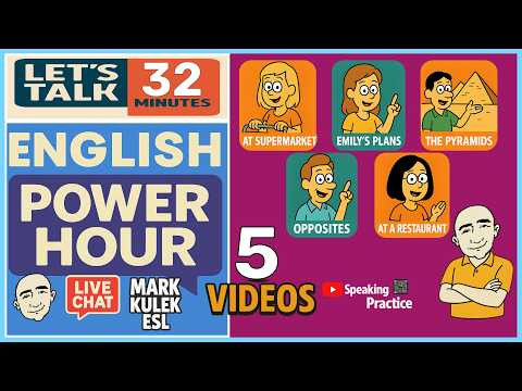 Learn English &rarr; 5 Videos + Live Chat with Mark Kulek ESL