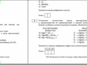 ДЕМО ОГЭ химия 2021