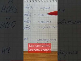 Как запомнить кислоты #химия
