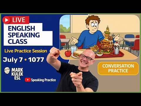 English Class with Mark Kulek ESL (Live Stream Class - 1077)
