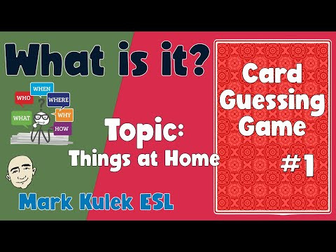 Things at Home - a card guessing game | English Class - Mark Kulek ESL