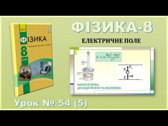 ФІЗИКА-8 | Урок 54 (5) | Закон Кулона. Досліди Йоффе та Міллікена