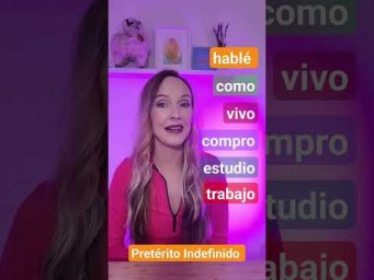 Прошедшее время в испанском языке Pret&eacute;rito Indefinido #испанскийязык