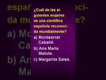 &iquest;Cu&aacute;l de las siguientes mujeres es una cient&iacute;fica espa&ntilde;ola reconocida mundialmente?