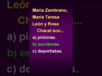Mar&iacute;a Zambrano, Mar&iacute;a Teresa Le&oacute;n y Rosa Chacel son...
