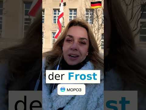 frieren- fror- gefroren - мёрзнуть . Немецкие слова зимой