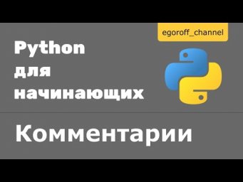 Комментарии Python (Comments in Python)