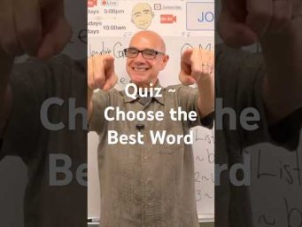 Quiz: Choose the Best Word (50% off)  #MarkKulekESL #Vocabulary