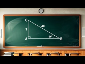 Найти катет прямоугольного треугольника (дана гипотенуза и угол в 30 градусов)